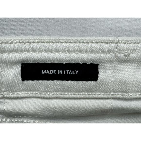 R13 Women's Kick Boot Fit Garret White Denim Jeans - Size 26 (25x25) - Picture 4 of 6